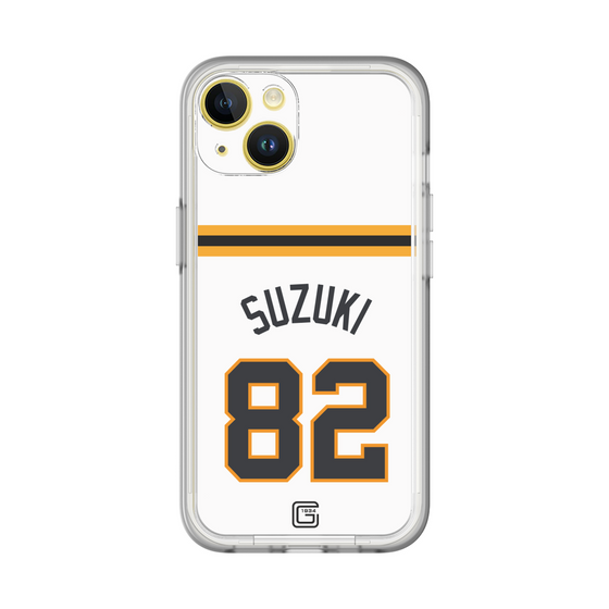 スリムプロテクションプレミアムケース［ 読売ジャイアンツ - #82 SUZUKI - ホーム ］