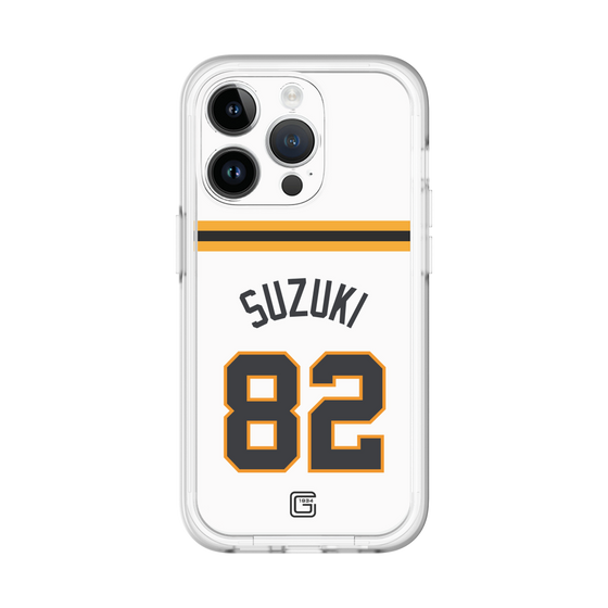 スリムプロテクションプレミアムケース［ 読売ジャイアンツ - #82 SUZUKI - ホーム ］