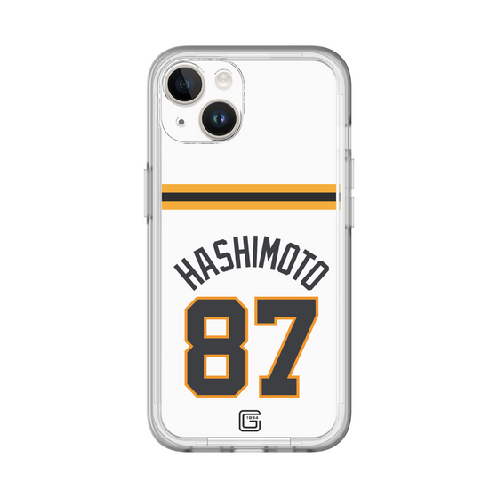 スリムプロテクションプレミアムケース［ 読売ジャイアンツ - #87 HASHIMOTO - ホーム ］