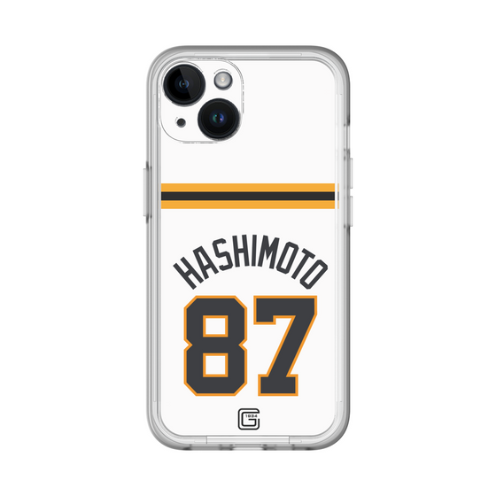 スリムプロテクションプレミアムケース［ 読売ジャイアンツ - #87 HASHIMOTO - ホーム ］