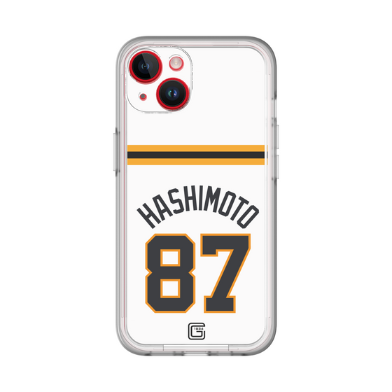 スリムプロテクションプレミアムケース［ 読売ジャイアンツ - #87 HASHIMOTO - ホーム ］