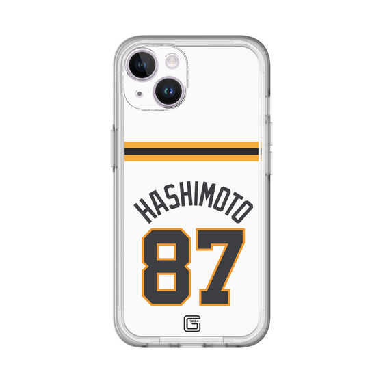 スリムプロテクションプレミアムケース［ 読売ジャイアンツ - #87 HASHIMOTO - ホーム ］