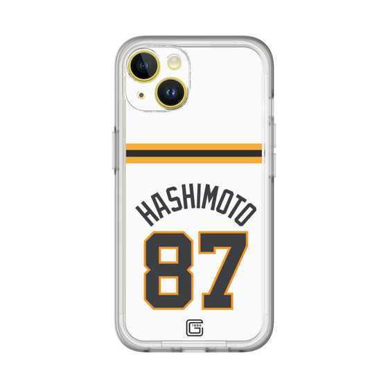 スリムプロテクションプレミアムケース［ 読売ジャイアンツ - #87 HASHIMOTO - ホーム ］
