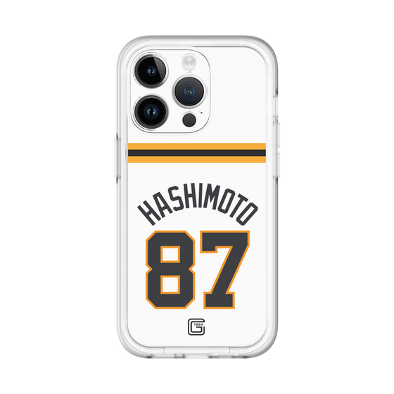 スリムプロテクションプレミアムケース［ 読売ジャイアンツ - #87 HASHIMOTO - ホーム ］