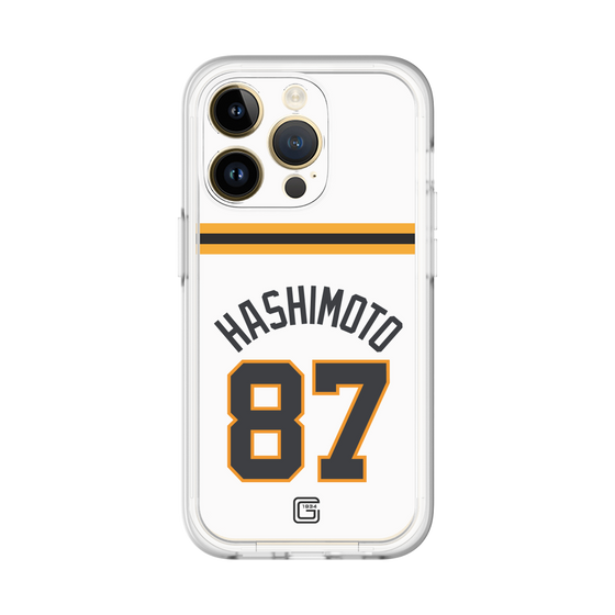 スリムプロテクションプレミアムケース［ 読売ジャイアンツ - #87 HASHIMOTO - ホーム ］