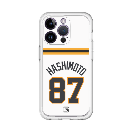 スリムプロテクションプレミアムケース［ 読売ジャイアンツ - #87 HASHIMOTO - ホーム ］