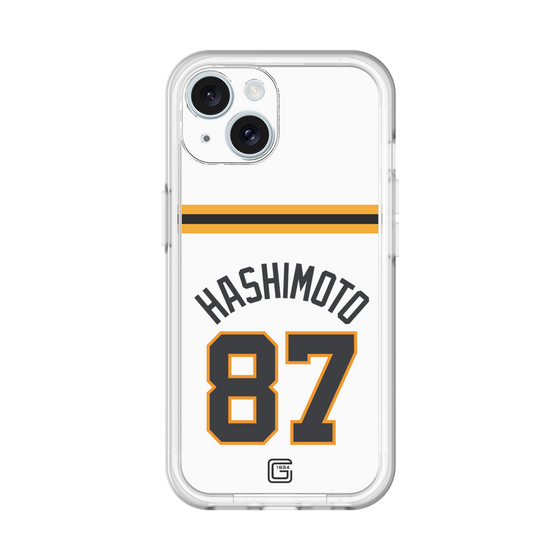 スリムプロテクションプレミアムケース［ 読売ジャイアンツ - #87 HASHIMOTO - ホーム ］