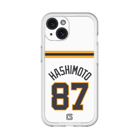 スリムプロテクションプレミアムケース［ 読売ジャイアンツ - #87 HASHIMOTO - ホーム ］