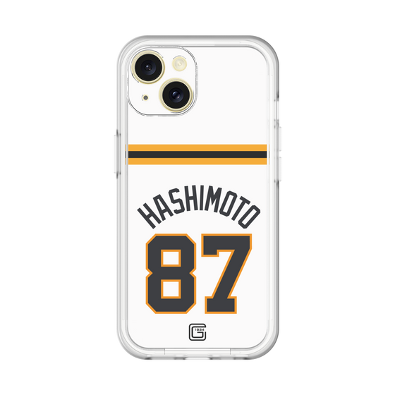 スリムプロテクションプレミアムケース［ 読売ジャイアンツ - #87 HASHIMOTO - ホーム ］