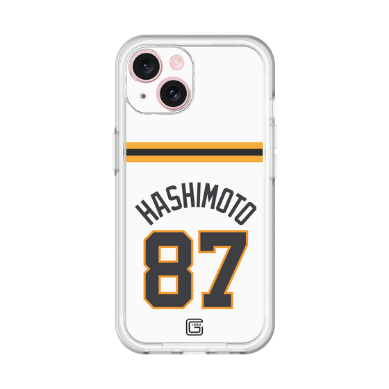 スリムプロテクションプレミアムケース［ 読売ジャイアンツ - #87 HASHIMOTO - ホーム ］