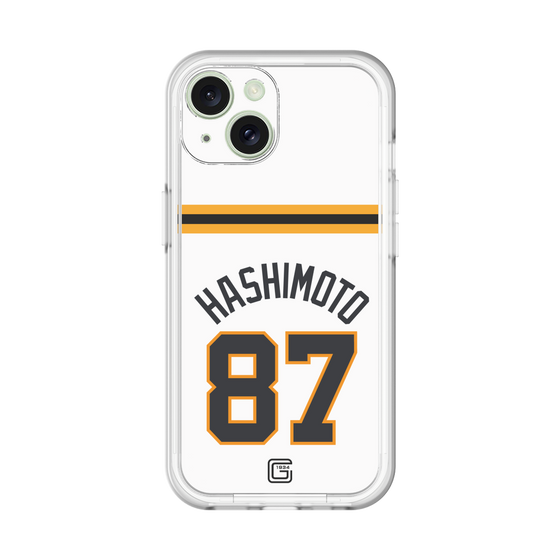 スリムプロテクションプレミアムケース［ 読売ジャイアンツ - #87 HASHIMOTO - ホーム ］