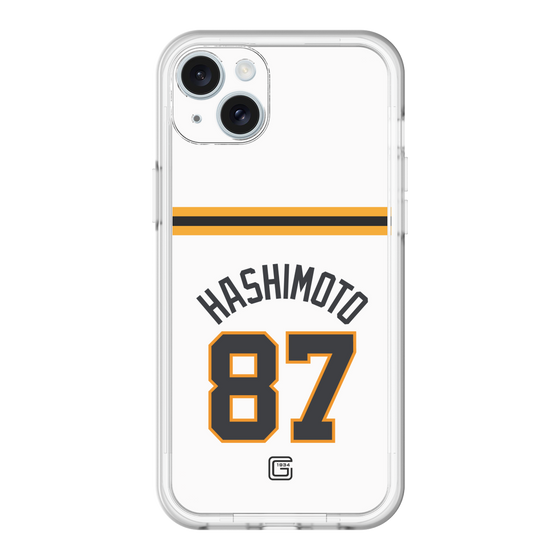 スリムプロテクションプレミアムケース［ 読売ジャイアンツ - #87 HASHIMOTO - ホーム ］
