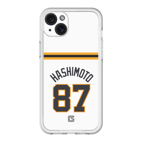 スリムプロテクションプレミアムケース［ 読売ジャイアンツ - #87 HASHIMOTO - ホーム ］