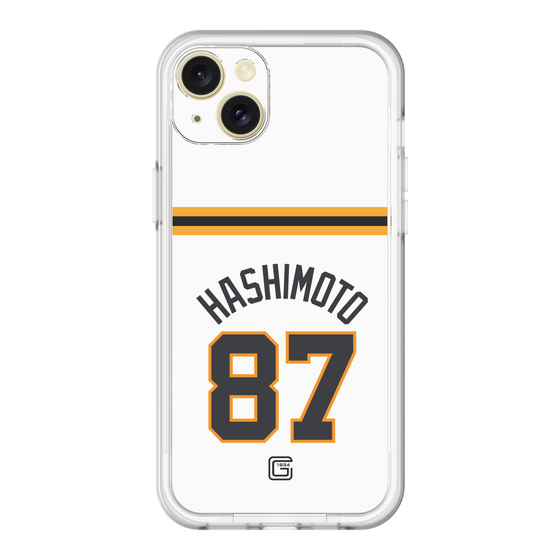 スリムプロテクションプレミアムケース［ 読売ジャイアンツ - #87 HASHIMOTO - ホーム ］