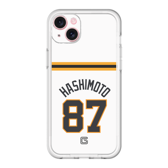スリムプロテクションプレミアムケース［ 読売ジャイアンツ - #87 HASHIMOTO - ホーム ］