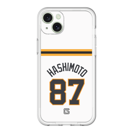 スリムプロテクションプレミアムケース［ 読売ジャイアンツ - #87 HASHIMOTO - ホーム ］