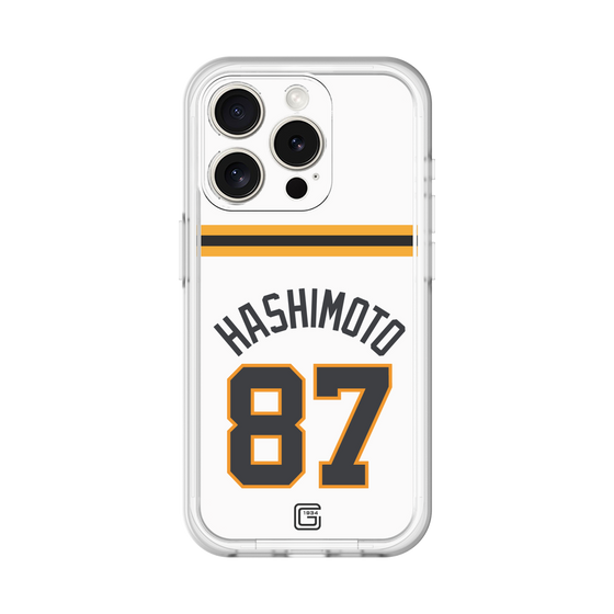 スリムプロテクションプレミアムケース［ 読売ジャイアンツ - #87 HASHIMOTO - ホーム ］