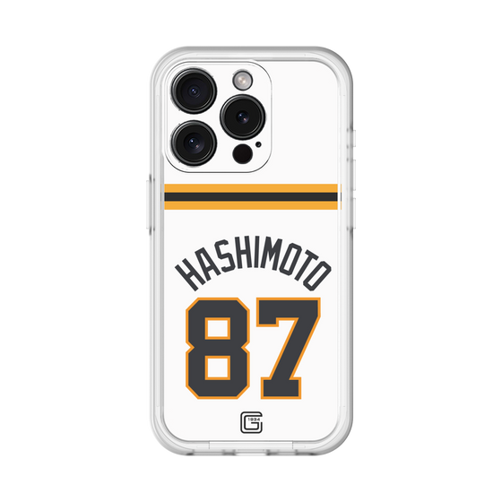 スリムプロテクションプレミアムケース［ 読売ジャイアンツ - #87 HASHIMOTO - ホーム ］