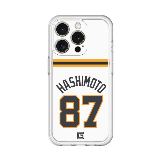 スリムプロテクションプレミアムケース［ 読売ジャイアンツ - #87 HASHIMOTO - ホーム ］