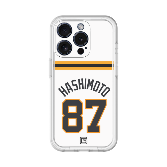 スリムプロテクションプレミアムケース［ 読売ジャイアンツ - #87 HASHIMOTO - ホーム ］