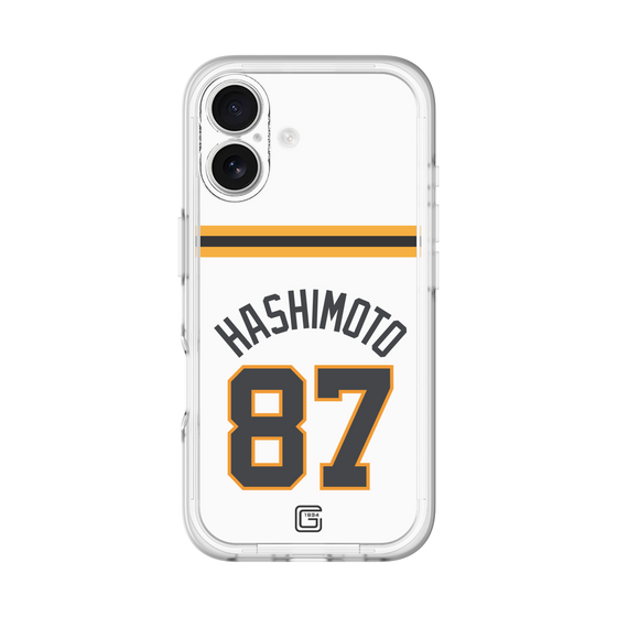 スリムプロテクションプレミアムケース［ 読売ジャイアンツ - #87 HASHIMOTO - ホーム ］