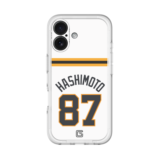スリムプロテクションプレミアムケース［ 読売ジャイアンツ - #87 HASHIMOTO - ホーム ］