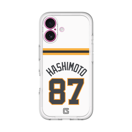 スリムプロテクションプレミアムケース［ 読売ジャイアンツ - #87 HASHIMOTO - ホーム ］