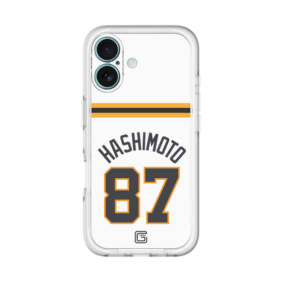 スリムプロテクションプレミアムケース［ 読売ジャイアンツ - #87 HASHIMOTO - ホーム ］