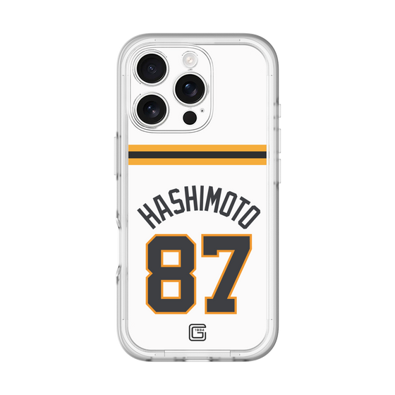 スリムプロテクションプレミアムケース［ 読売ジャイアンツ - #87 HASHIMOTO - ホーム ］