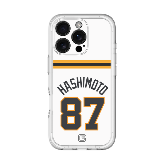 スリムプロテクションプレミアムケース［ 読売ジャイアンツ - #87 HASHIMOTO - ホーム ］