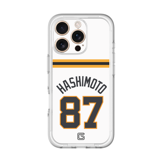スリムプロテクションプレミアムケース［ 読売ジャイアンツ - #87 HASHIMOTO - ホーム ］