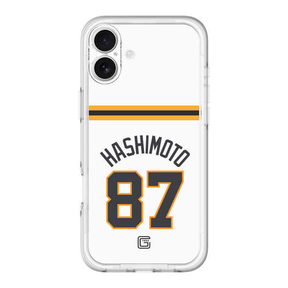 スリムプロテクションプレミアムケース［ 読売ジャイアンツ - #87 HASHIMOTO - ホーム ］