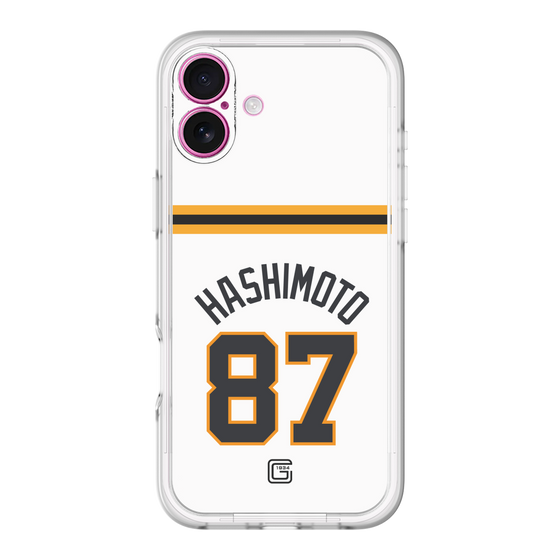 スリムプロテクションプレミアムケース［ 読売ジャイアンツ - #87 HASHIMOTO - ホーム ］
