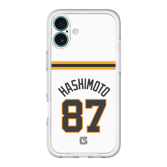 スリムプロテクションプレミアムケース［ 読売ジャイアンツ - #87 HASHIMOTO - ホーム ］