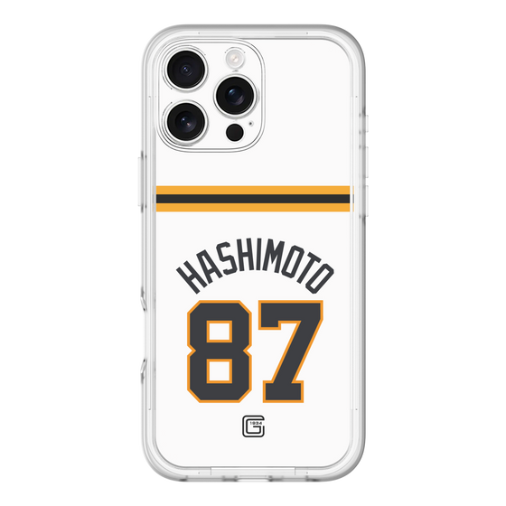 スリムプロテクションプレミアムケース［ 読売ジャイアンツ - #87 HASHIMOTO - ホーム ］
