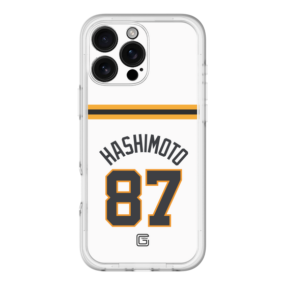 スリムプロテクションプレミアムケース［ 読売ジャイアンツ - #87 HASHIMOTO - ホーム ］