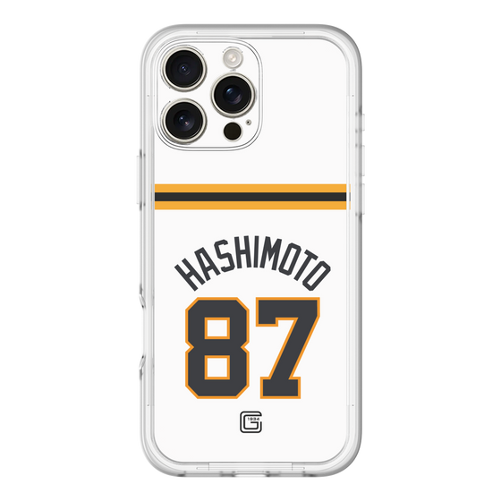 スリムプロテクションプレミアムケース［ 読売ジャイアンツ - #87 HASHIMOTO - ホーム ］
