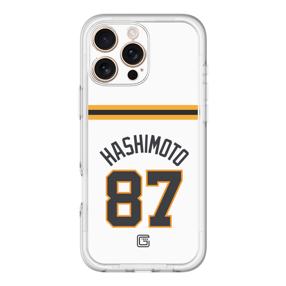 スリムプロテクションプレミアムケース［ 読売ジャイアンツ - #87 HASHIMOTO - ホーム ］