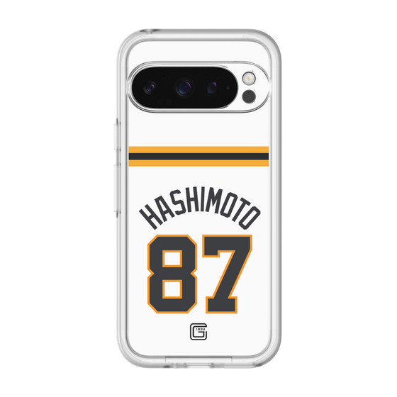 スリムプロテクションプレミアムケース［ 読売ジャイアンツ - #87 HASHIMOTO - ホーム ］