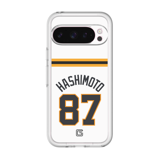 スリムプロテクションプレミアムケース［ 読売ジャイアンツ - #87 HASHIMOTO - ホーム ］