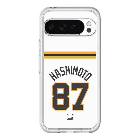 スリムプロテクションプレミアムケース［ 読売ジャイアンツ - #87 HASHIMOTO - ホーム ］