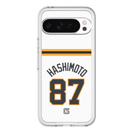 スリムプロテクションプレミアムケース［ 読売ジャイアンツ - #87 HASHIMOTO - ホーム ］