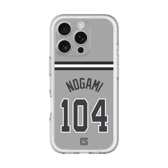 スリムプロテクションプレミアムケース［ 読売ジャイアンツ - #104 NOGAMI - ビジター ］