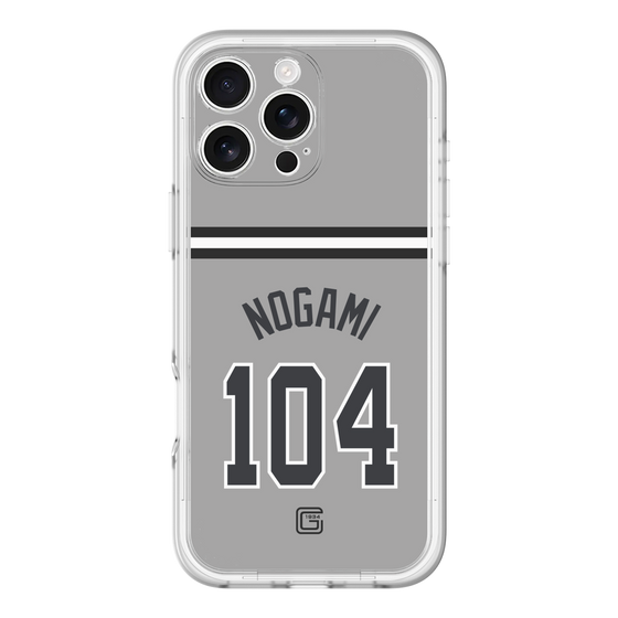 スリムプロテクションプレミアムケース［ 読売ジャイアンツ - #104 NOGAMI - ビジター ］