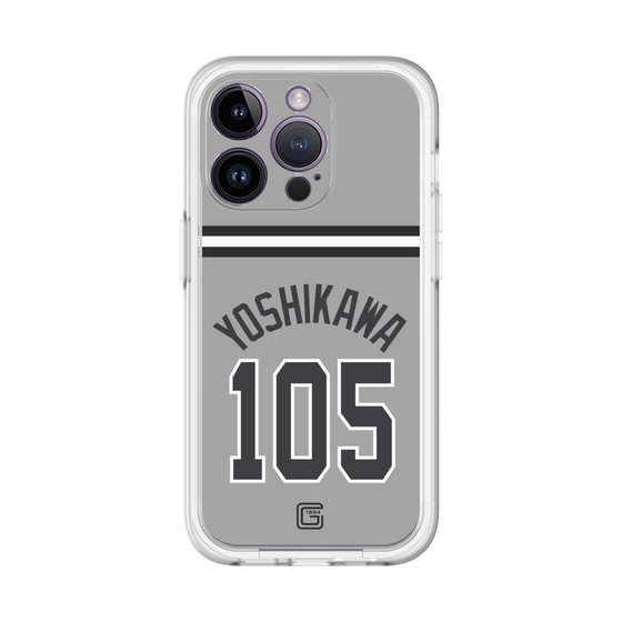 スリムプロテクションプレミアムケース［ 読売ジャイアンツ - #105 YOSHIKAWA - ビジター ］