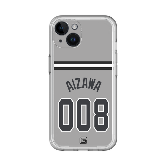 スリムプロテクションプレミアムケース［ 読売ジャイアンツ - #008 AIZAWA - ビジター ］