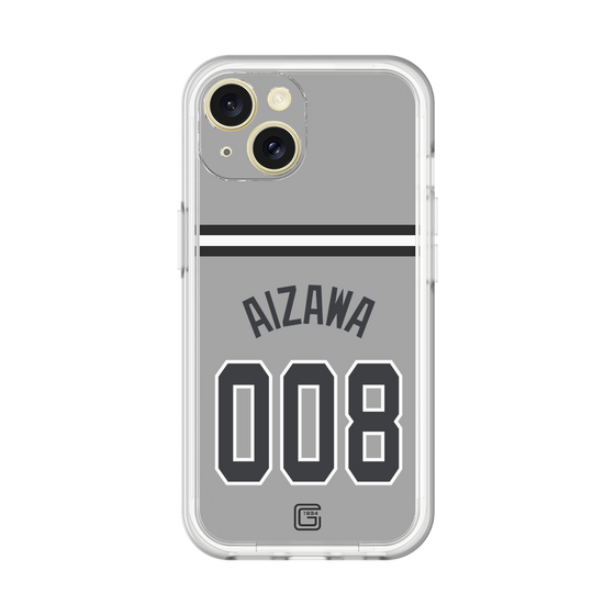 スリムプロテクションプレミアムケース［ 読売ジャイアンツ - #008 AIZAWA - ビジター ］