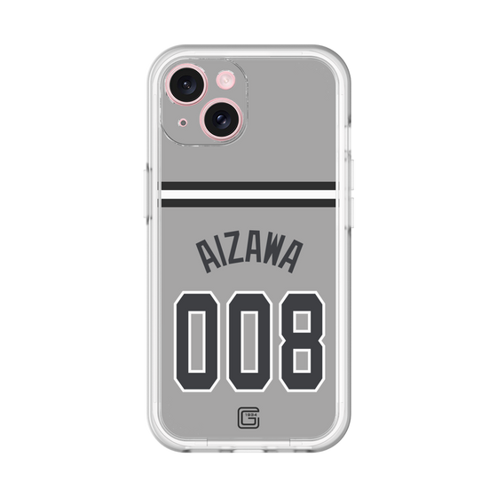スリムプロテクションプレミアムケース［ 読売ジャイアンツ - #008 AIZAWA - ビジター ］
