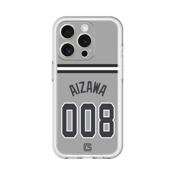 スリムプロテクションプレミアムケース［ 読売ジャイアンツ - #008 AIZAWA - ビジター ］