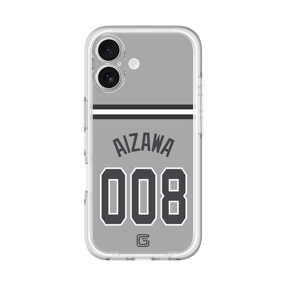 スリムプロテクションプレミアムケース［ 読売ジャイアンツ - #008 AIZAWA - ビジター ］